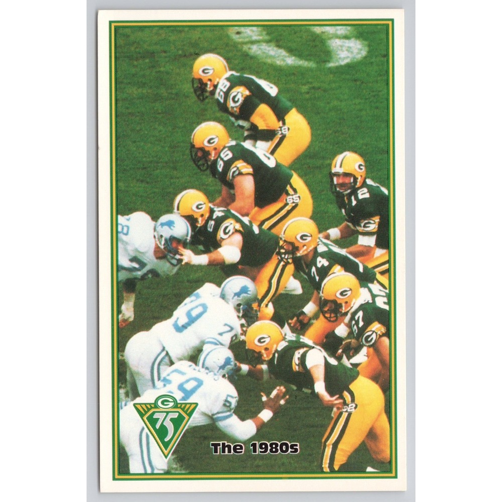 Champion Cards The 1980s Green Bay Packers NFL Football Card 1989 WI Postcard